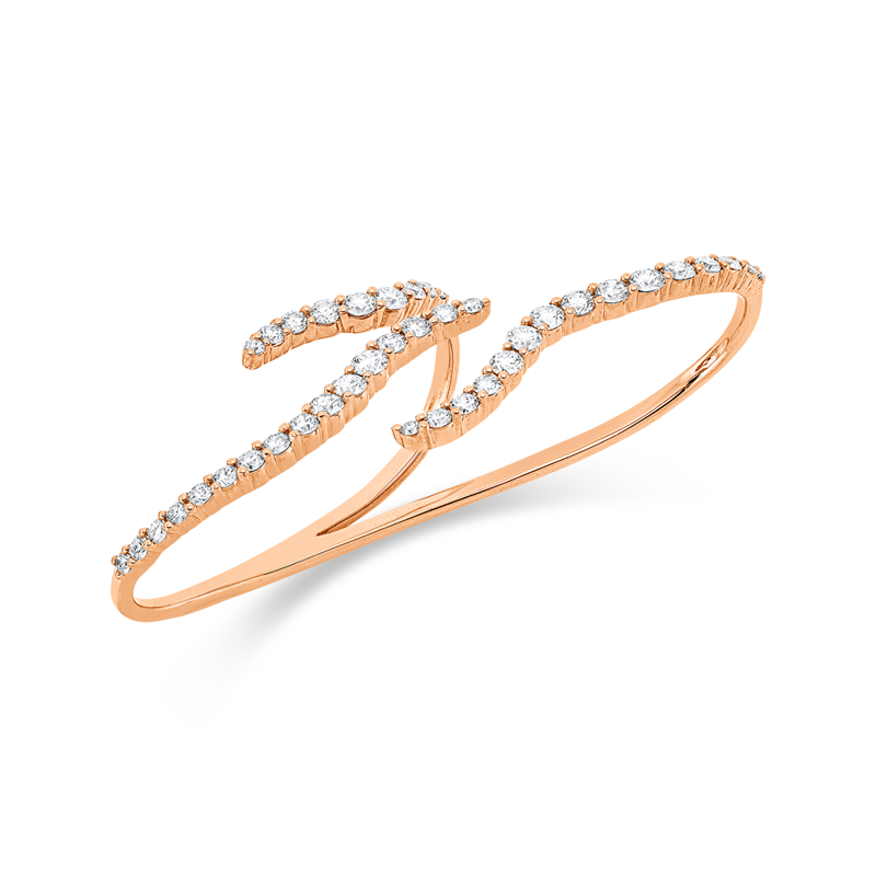 Ring 18 kt RG, 40 Brill. 2,25 ct, TW-vsi/si