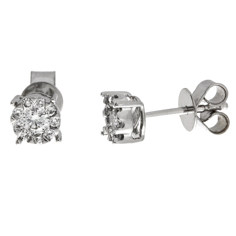 Ohrstecker 18 kt WG, Brill. 0,49 ct, TW-vsi/si