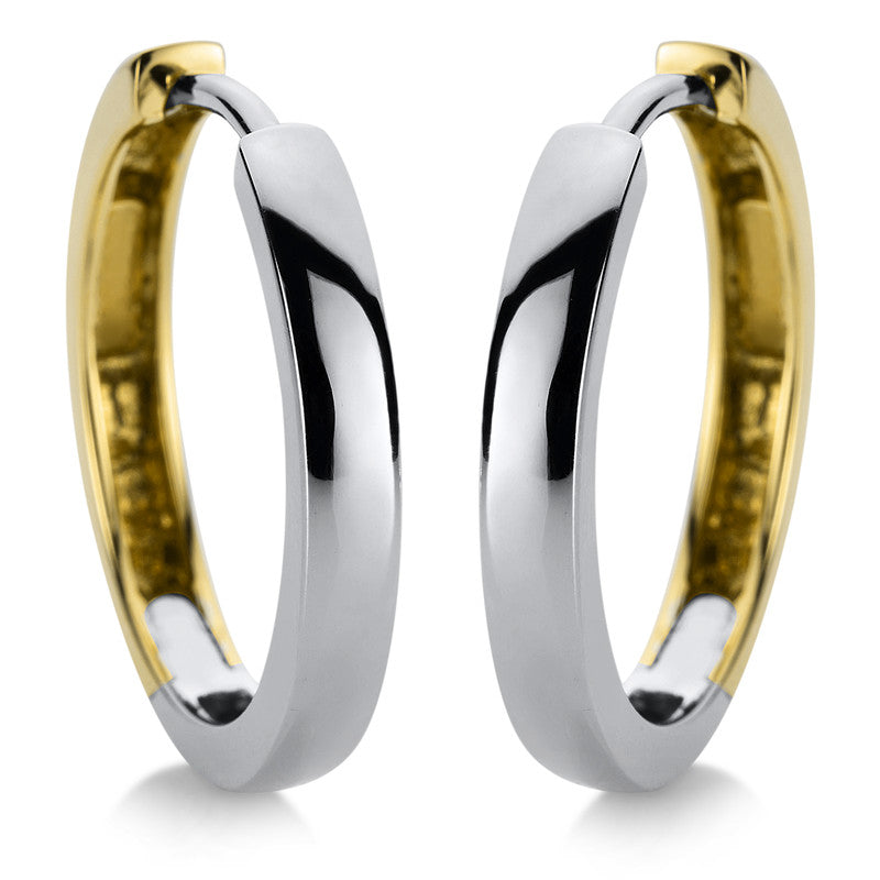 Creolen 18 kt WG+GG, poliert