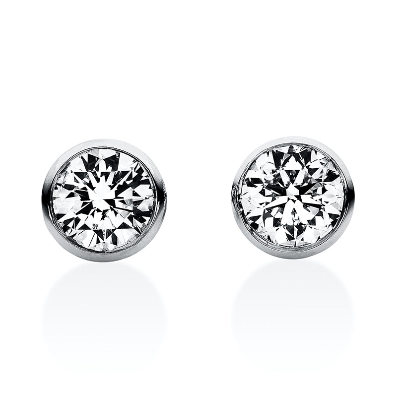 Ohrstecker 14 kt WG, 2 Brill. 0,50 ct, TW-si