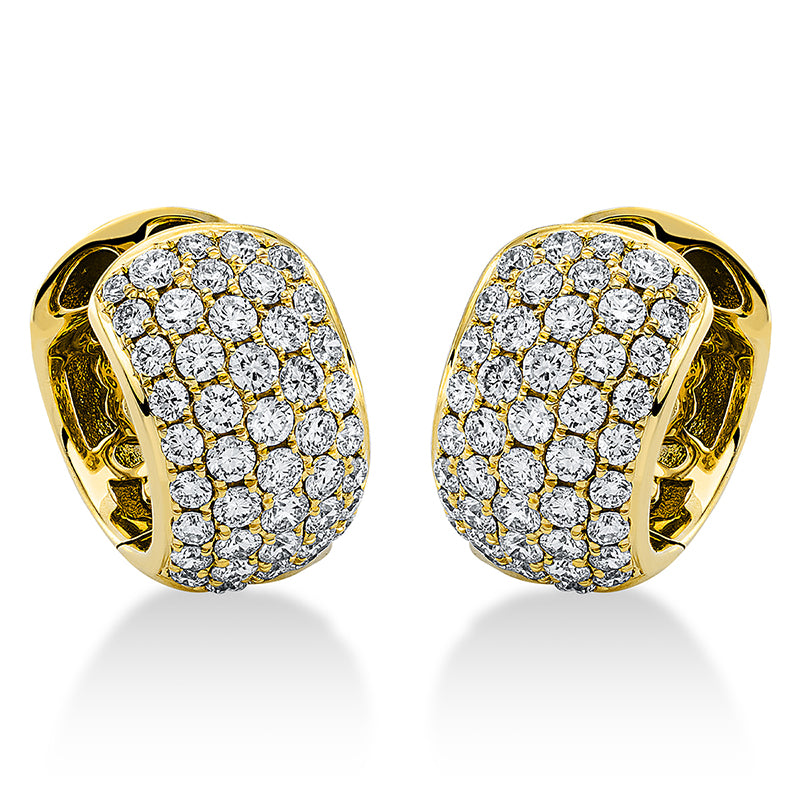 Creolen 18 kt GG, 90 Brill. 1,31 ct, TW-si