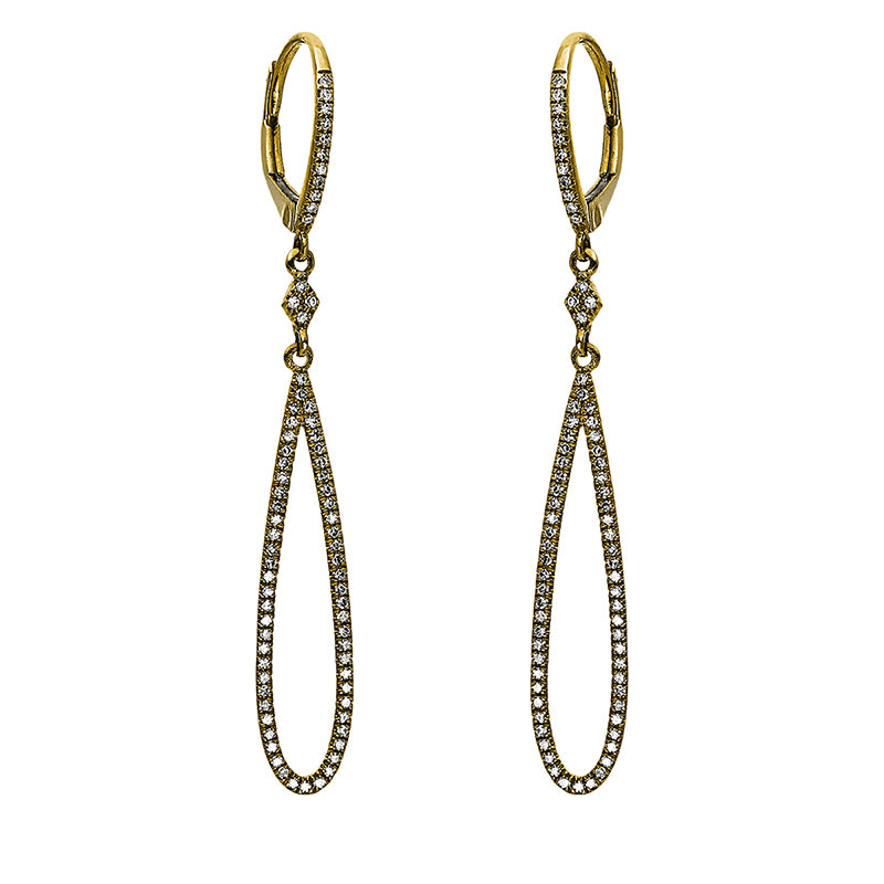 Ohrschmuck 18 kt GG, 148 Dia. 0,35 ct, W-si