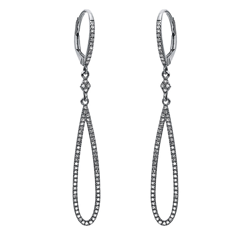 Ohrschmuck 18 kt WG, 148 Dia. 0,35 ct, W-si