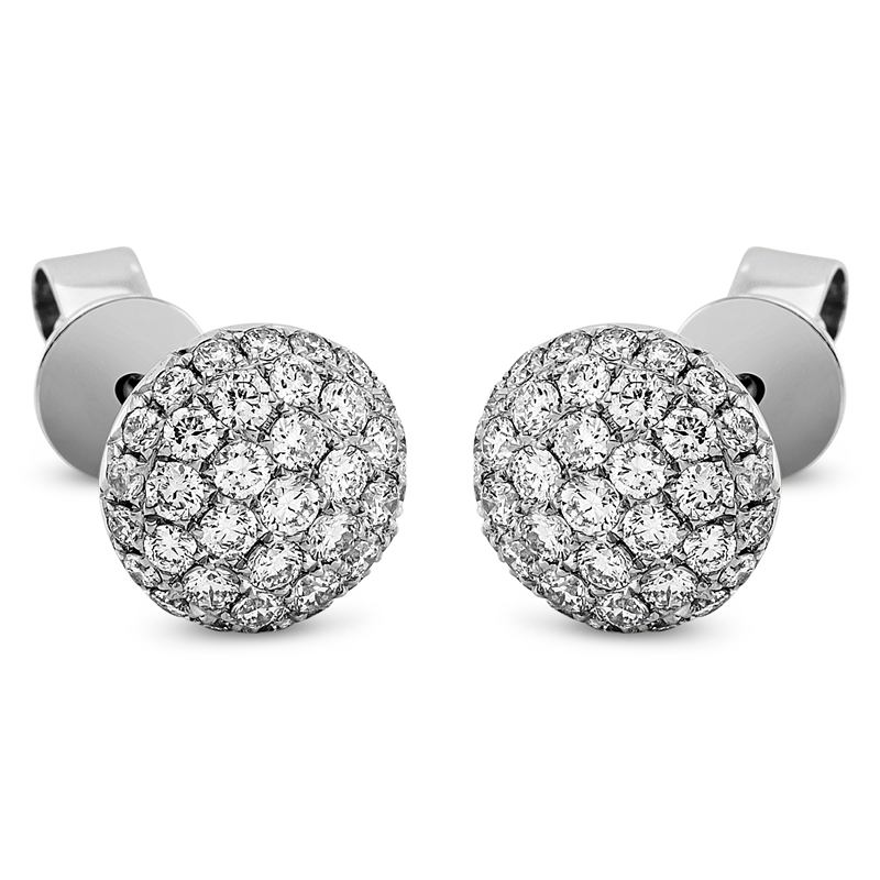 Ohrstecker 18 kt WG, 74 Brill. 0,73 ct, TW-vsi