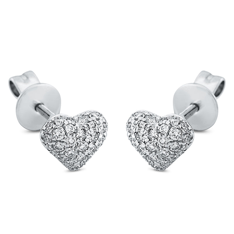 Ohrstecker 18 kt WG, 64 Brill. 0,23 ct, TW-si