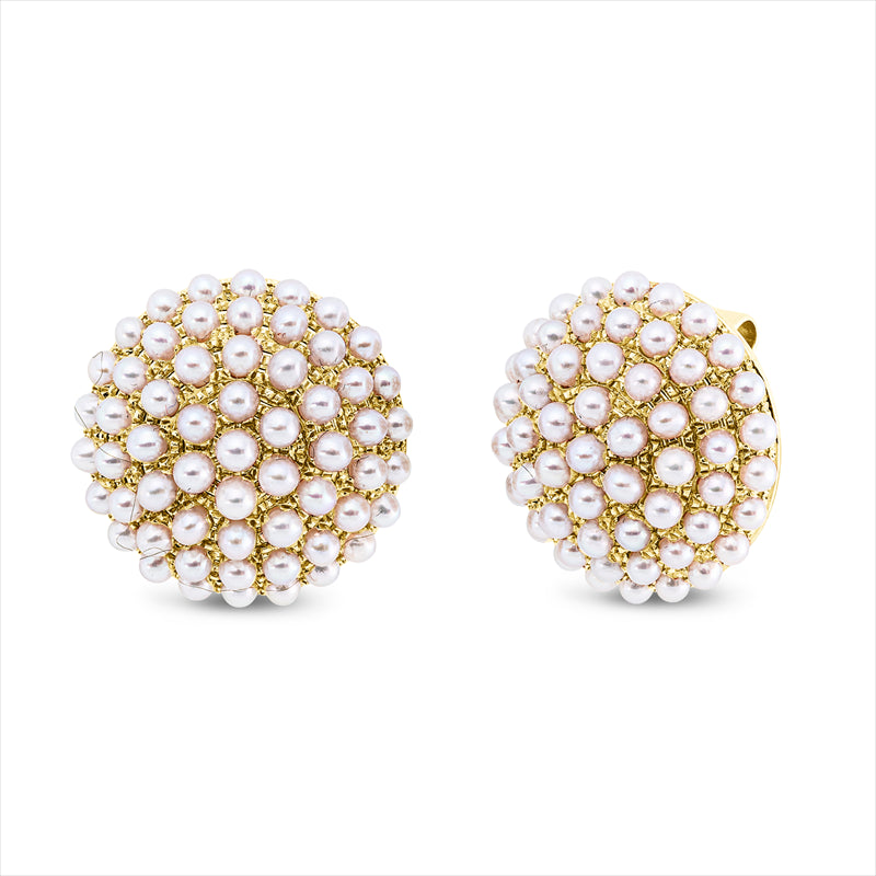 Ohrstecker 18 kt GG, 118 ZP weiß 1,8 mm