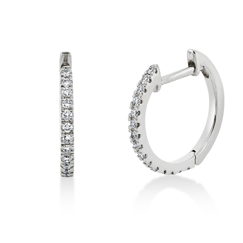 Ohrstecker 18 kt WG, 2 Herzschl. 0,63 ct, D/F-vvs