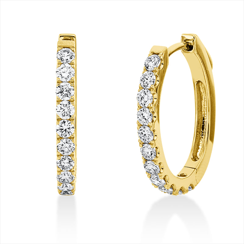 18 kt GG, 22 Brill. 0,99 ct, TW-si