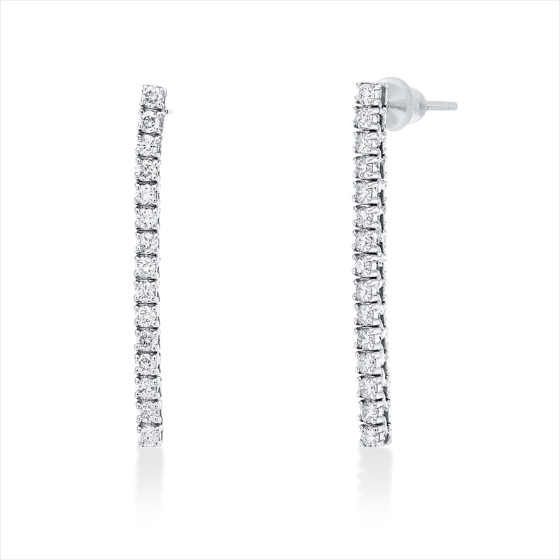 Ohrschmuck 18 kt WG, 30 Brill. 0,76 ct, TW-i1