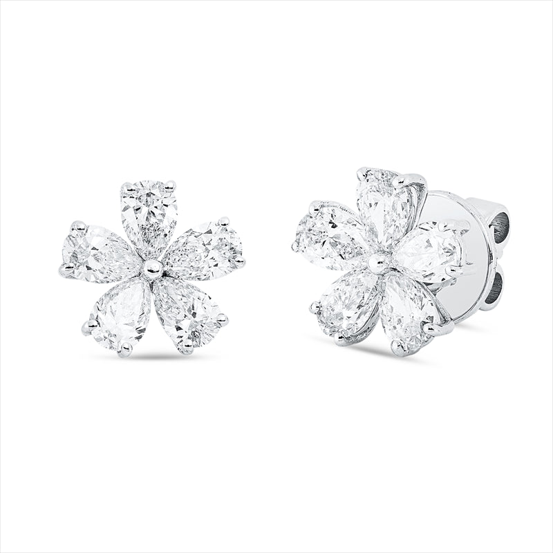 Ohrstecker 18 kt WG, 10 Tropfen 1,88 ct, TW-si