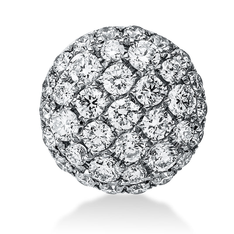 Anhänger 18 kt WG, 37 Brill. 0,46 ct, TW-vsi
