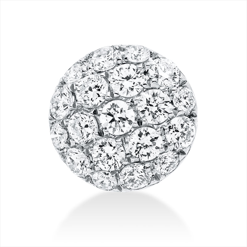 Anhänger 18 kt WG, 19 Brill. 0,26 ct, TW-vsi