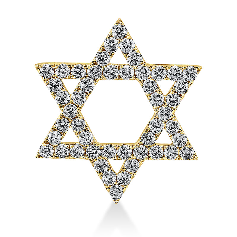 Anhänger 18 kt GG, 48 Brill. 2,41 ct, TW-si