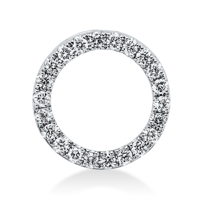 Anhänger 18 kt WG, 22 Brill. 0,24 ct, TW-si