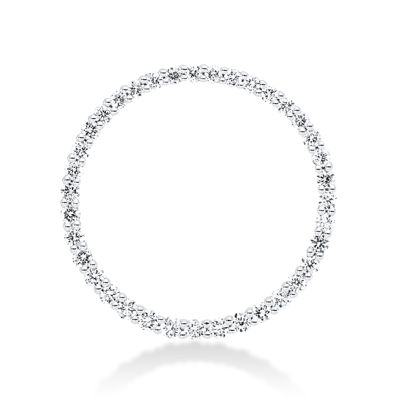 Anhänger 18 kt WG, 37 Brill. 0,44 ct, TW-si