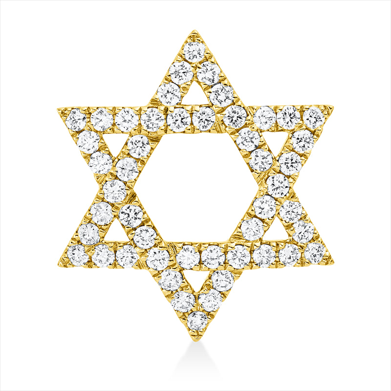 Anhänger 18 kt GG, 48 Brill. 0,54 ct, TW-si