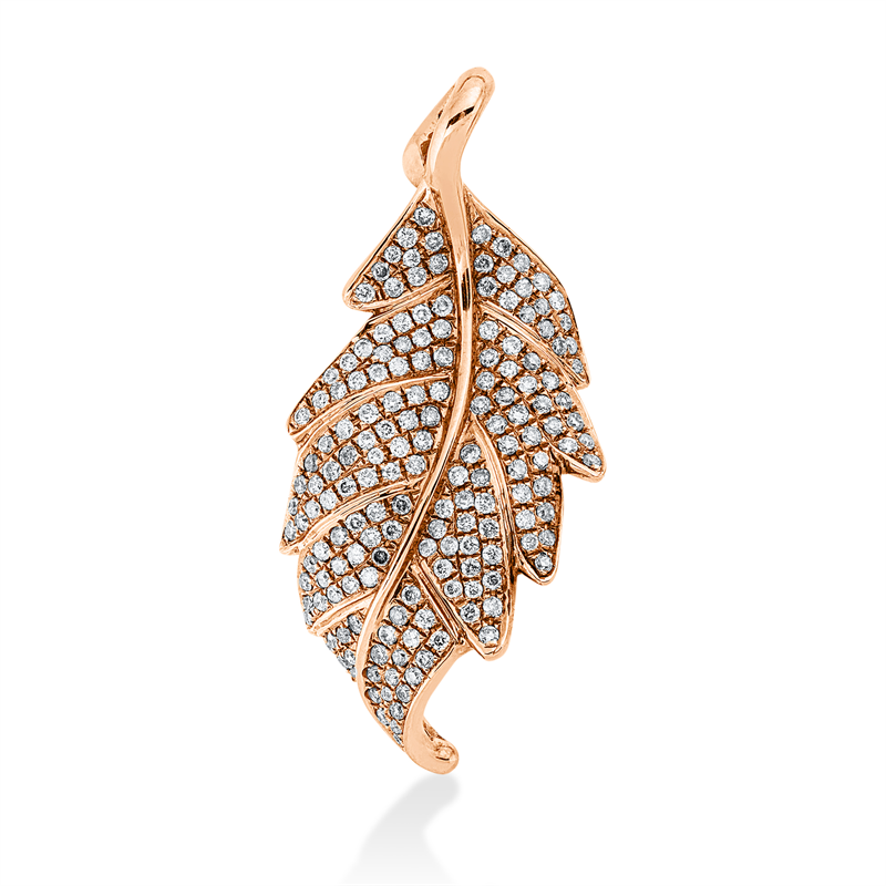 Anhänger 18 kt RG, 175 Brill. 0,71 ct, W-si/pi