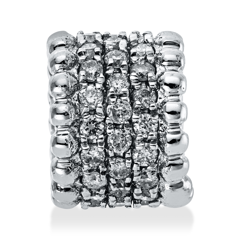 Anhänger 14 kt WG, 51 Brill. 0,26 ct, TW-pi