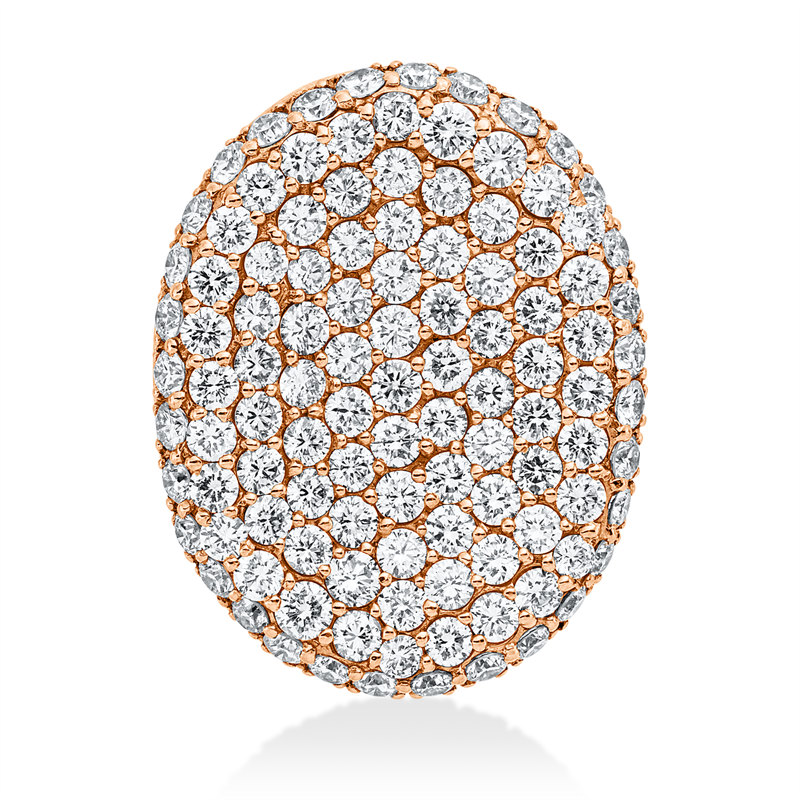 Anhänger 18 kt RG, 111 Brill. 4,03 ct, TW-vsi
