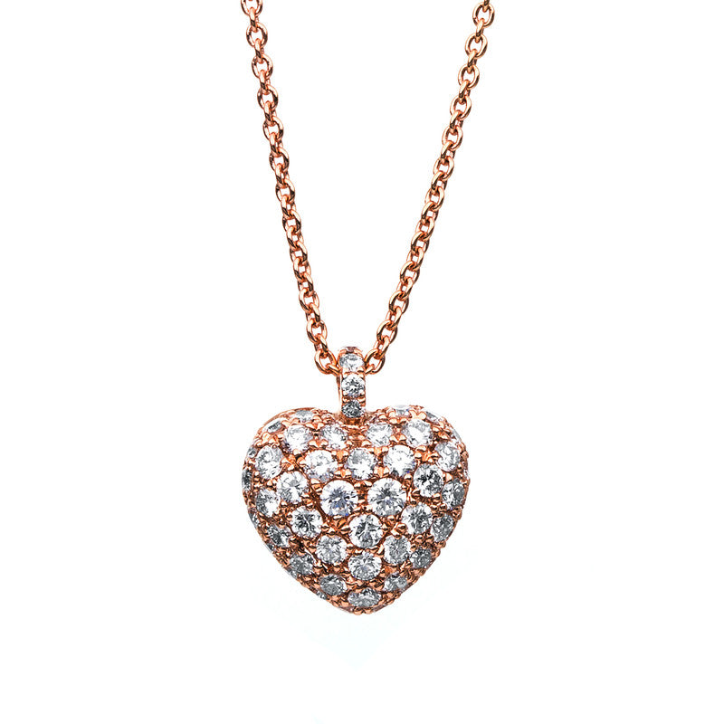 Collier 18 kt RG, 52 Brill. 0,71 ct, TW-vsi/si
