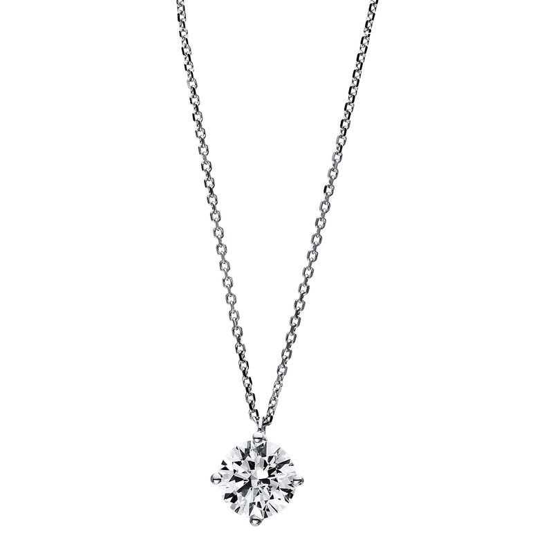 Collier 18 kt WG, GIA5192655370, 1 Brill. 1,01 ct, TW-si
