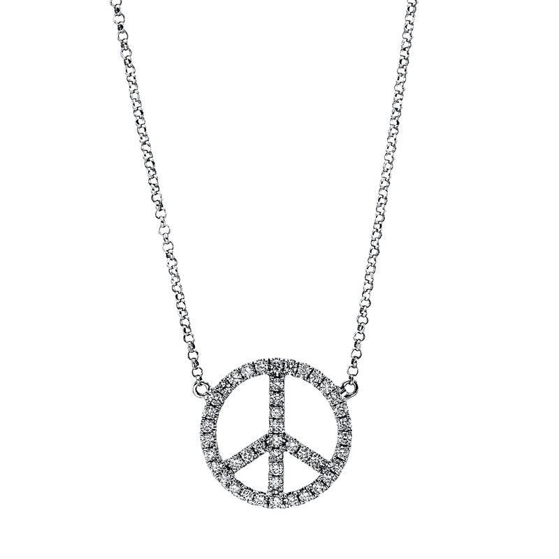 Collier 18 kt WG, 44 Brill. 0,26 ct, W-si