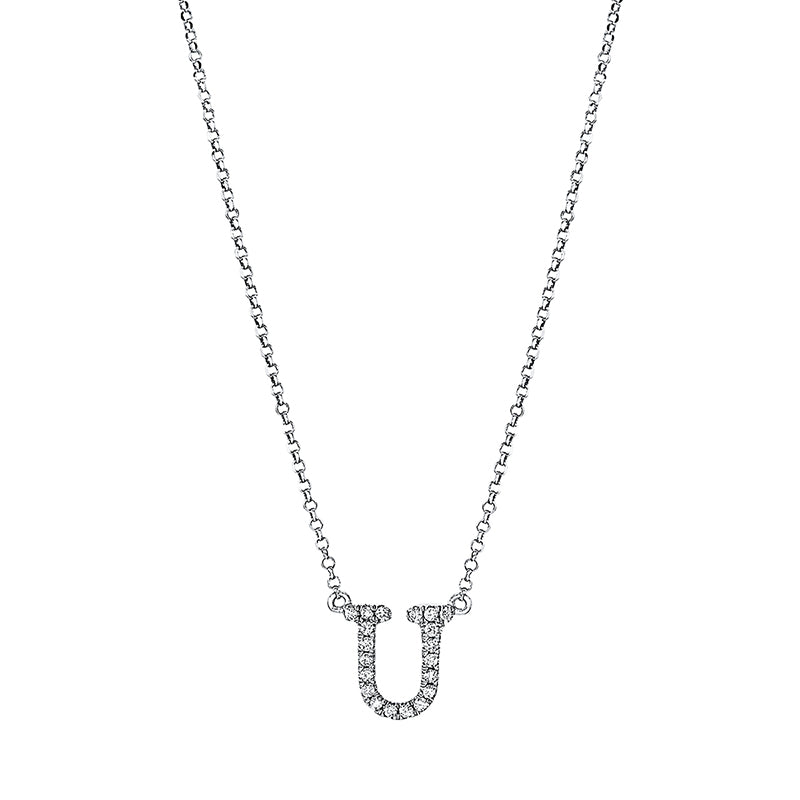 Collier 18 kt WG, mit ZÖ 37, cm ,40,5 cm, 20 Brill. 0,07 ct, TW-si