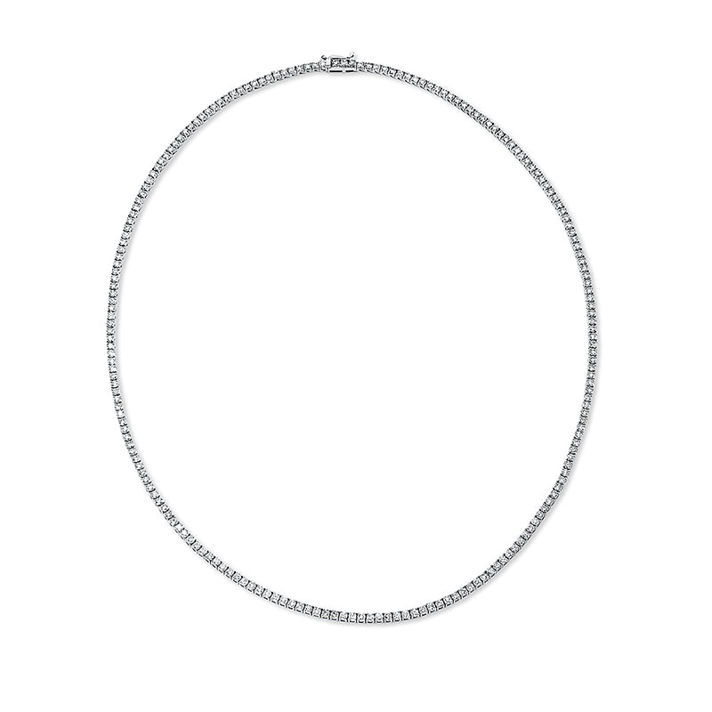 Collier 18 kt WG, 203 Brill. 6,00 ct, TW-si