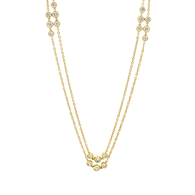 Collier 18 kt GG, 36 Brill. 1,91 ct, TW-si