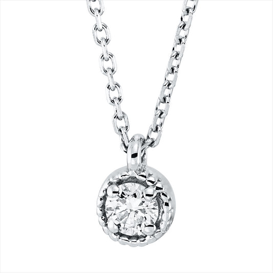 Collier 18 kt WG, 1 Brill. 0,07 ct, TW-si