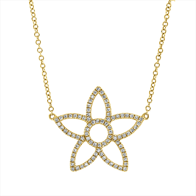 Collier 14 kt GG, mit ZÖ 40 cm + 43 cm, 86 Brill. 0,22 ct, TW-si