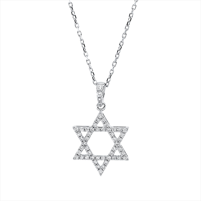 Collier 18 kt WG, 52 Brill. 0,27 ct, F-si
