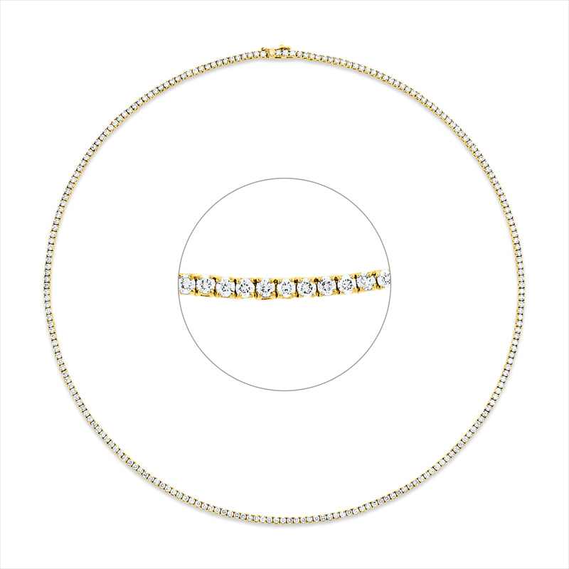 Collier 18 kt GG, 5,82 Brill. 226,00 ct, TW-si