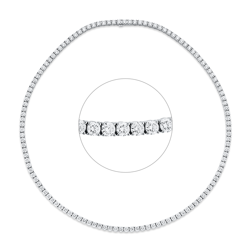 Collier 18 kt WG, Premium Edition, 124 Brill. 14,92 ct, TW-si