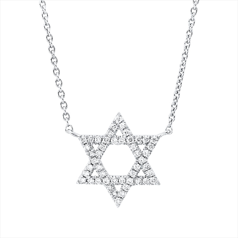 Collier 18 kt WG, 48 Brill. 0,20 ct, W-si