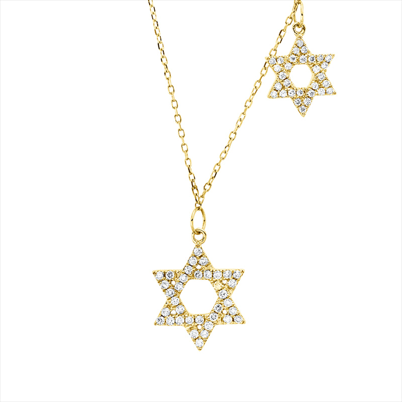 Collier 14 kt GG, mit ZÖ 40,6 cm, 66 Brill. 0,21 ct, TW-si