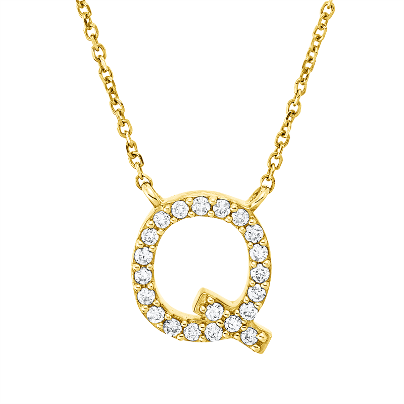 Collier 18 kt GG, 21 Brill. 0,08 ct, TW-pi