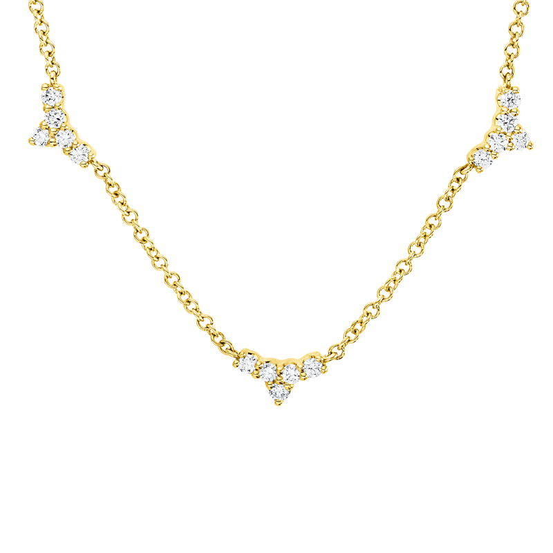 Collier 18 kt GG, 25 Brill. 0,39 ct, TW-pi