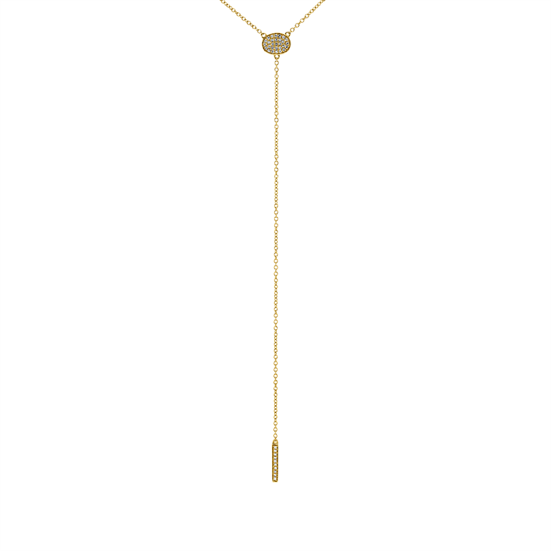 Collier 18 kt GG, 39 Dia. 0,09 ct, TW-si