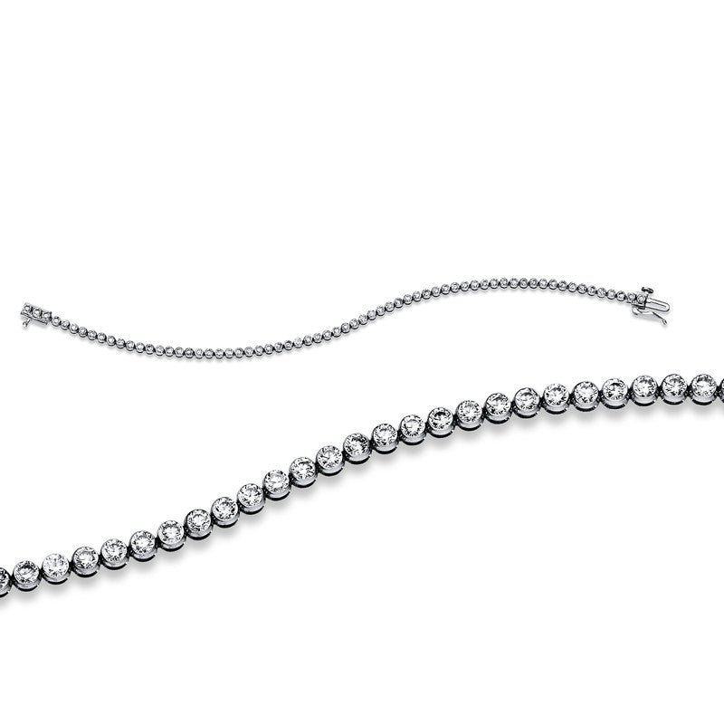 Armband 14 kt WG, 65 Brill. 3,00 ct, TW-si