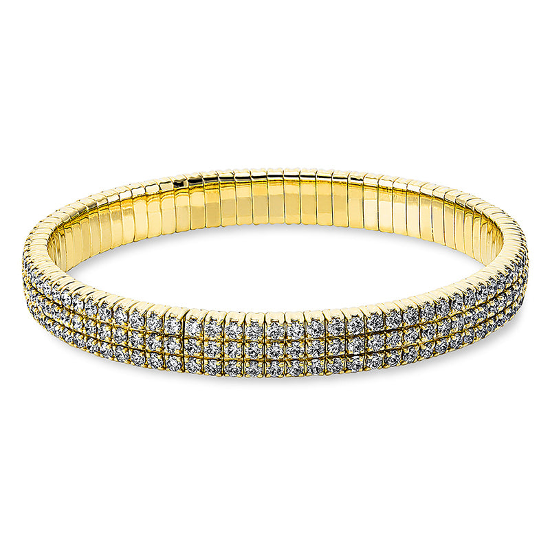 Armband 18 kt GG, Flexband, 246 Brill. 7,53 ct, TW-si