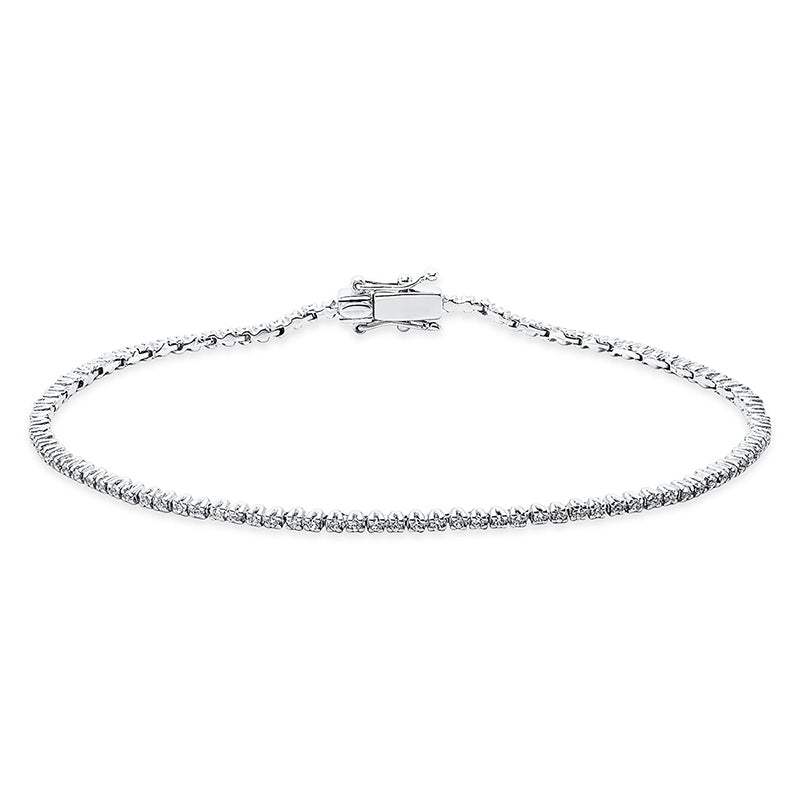 Armband 18 kt WG, 108 Brill. 0,55 ct, TW-si