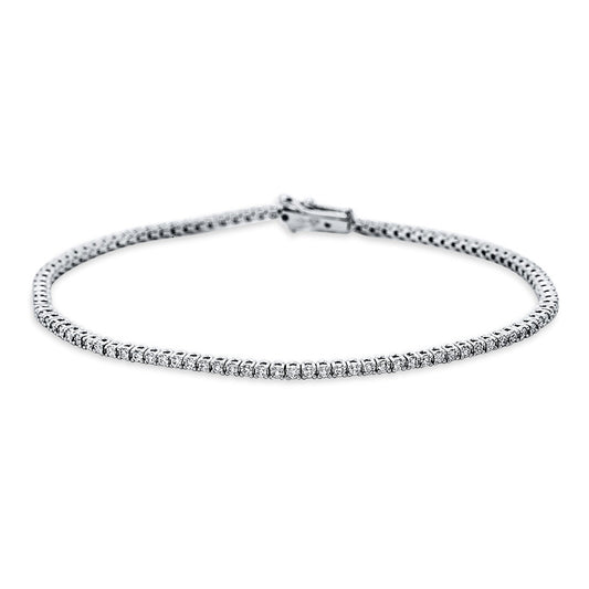 Armband 18 kt WG, 103 Brill. 1,15 ct, TW-si
