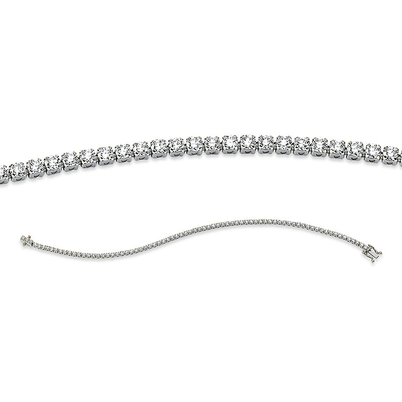 Armband 18 kt WG, 76 Brill. 2,96 ct, TW-si
