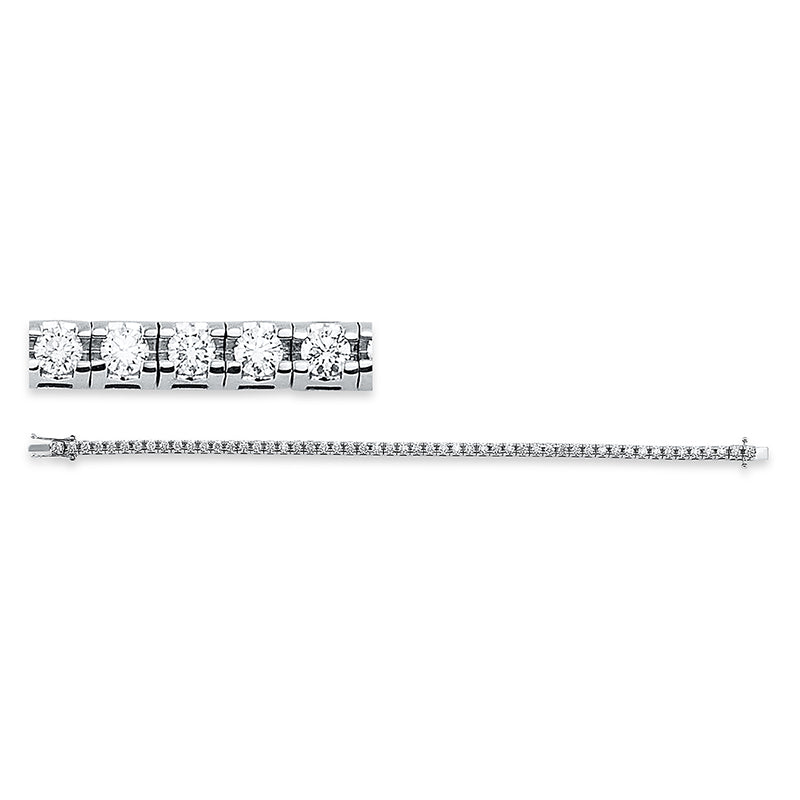 Armband 18 kt WG, 53 Brill. 3,05 ct, TW-si