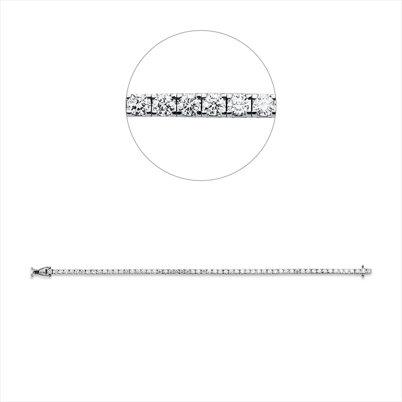 Armband 18 kt GG+WG, 59 Brill. 4,00 ct, TW-si