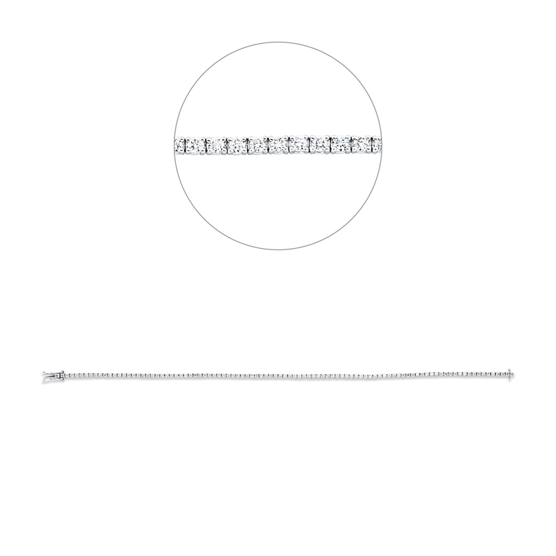 Armband 18 kt WG, 95 Brill. 1,05 ct, TW-si