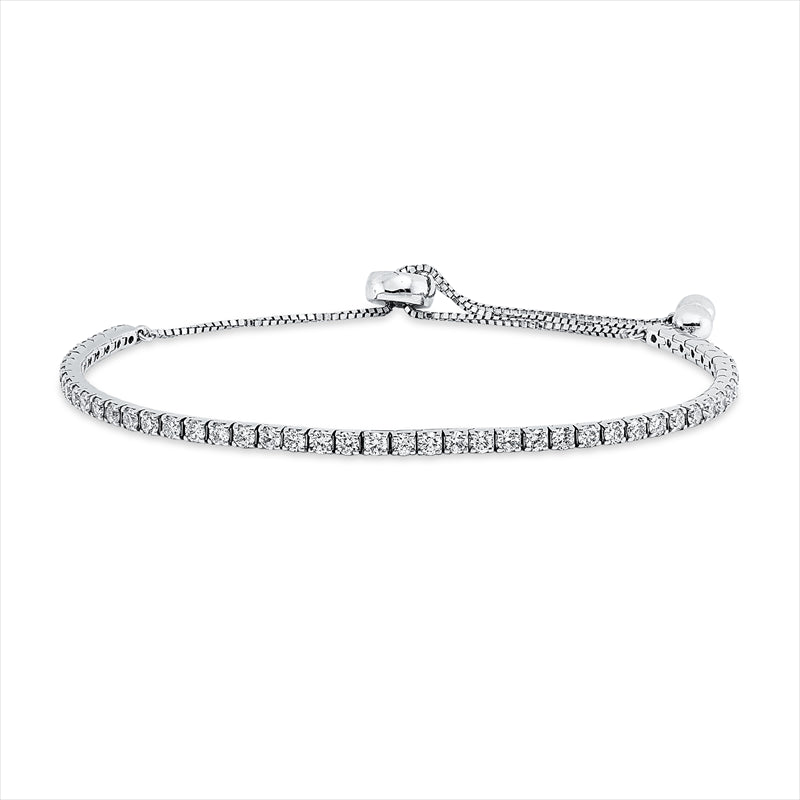 Armband 18 kt WG, 51 Brill. 1,77 ct, TW-si