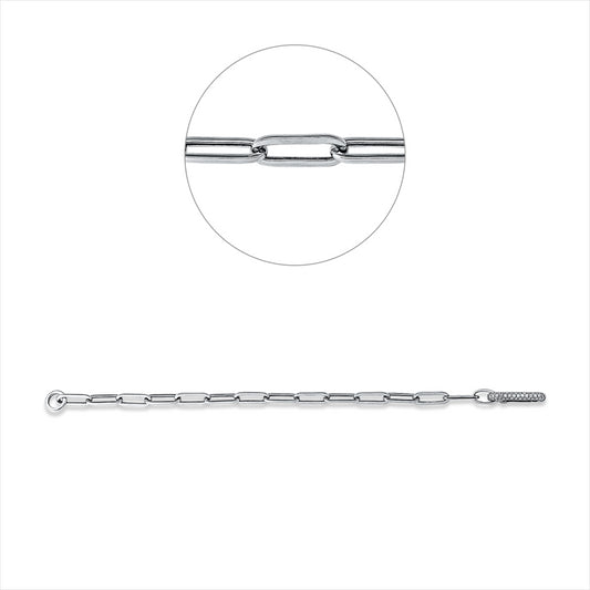 Armband 14 kt WG, 25 Brill. 0,21 ct, TW-si, 66 Brill. 0,49 ct, TW-si