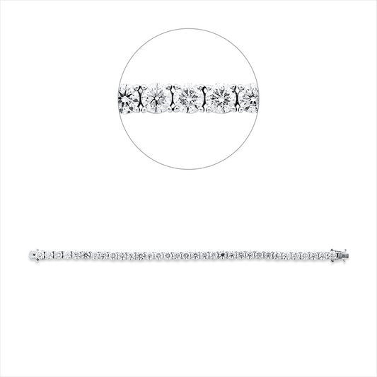 Armband 18 kt WG, 33 Brill. 16,64 ct, TW-si